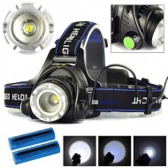 LED čelovka CREE XM-L 2, 10W, ZOOM - kompletná sada